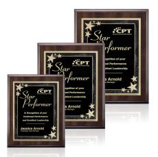 Farnsworth/Starburst - Cherry/Black - Plaque Awards