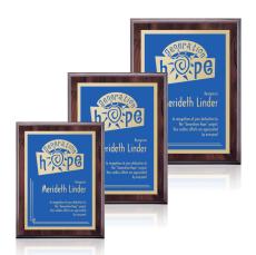Farnsworth/Simplicity - Cherry/Blue - Plaque Awards