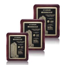 Sydenham/Calvert - Rosewood Finish - Plaque Awards