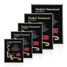 Oakleigh Plaque - Black - Wood Plaques