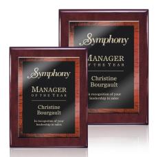 Oakleigh/Caprice Plaque - Rosewood/Red - Plaque Awards