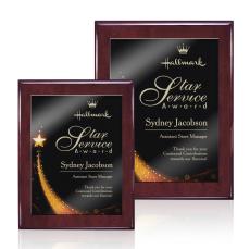 Oakleigh/Benton Plaque - Rosewood Finish - Awards and Trophies