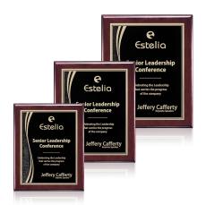 Oakleigh/Finch Plaque - Rosewood/Black - Plaque Awards