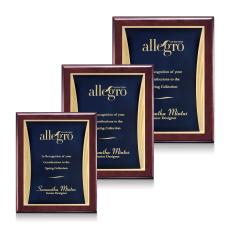 Oakleigh/Showtime Plaque - Rosewood/Blue - Plaque Awards