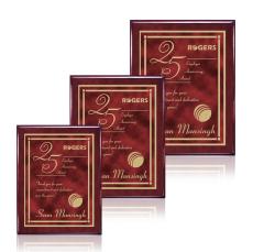 Oakleigh/Contempo Plaque - Rosewood/Red  - Awards and Trophies