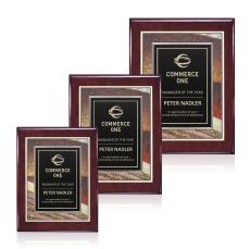 Oakleigh/Albina Plaque - Rosewood Finish - Awards and Trophies