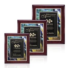 Oakleigh/Verdi Plaque - Rosewood Finish - Awards and Trophies