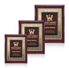 Oakleigh/Tamara Plaque - Rosewood/Burgundy  - Awards and Trophies