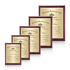 Oakleigh/TexEtch Plaque - Rosewood Finish - Awards and Trophies