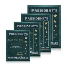 Dunsmore Plaque - Green - Awards and Trophies