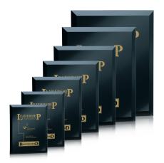 Mirror Plaque - Black - Plaque Awards
