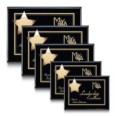 Hollister Plaque - Black/Gold - Awards and Trophies