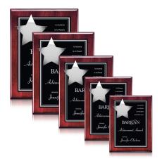 Hollister Plaque - Rosewood/Chrome - Ornamental Plaques