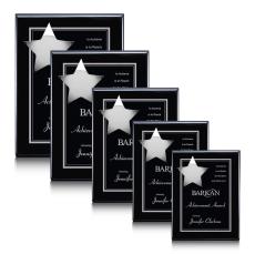 Hollister Plaque - Black/Chrome - Ornamental Plaques