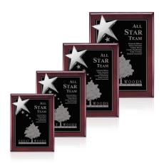 Rising Star - Rosewood/Chrome - Awards and Trophies