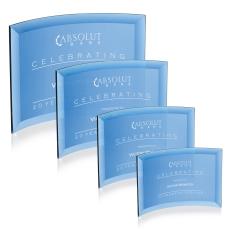 Madison Blue Crescent Crystal Award - Crystal Awards