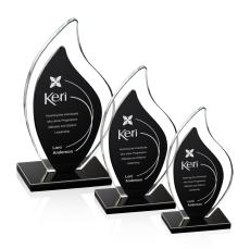 Flamingo Black Flame Crystal Award - Awards and Trophies