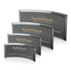 Bancroft Black Crescent Crystal Award - Awards and Trophies