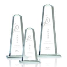 Pinnacle Jade Towers Glass Award - Crystal Awards