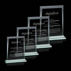 Sullivan Jade Rectangle Glass Award - Awards and Trophies