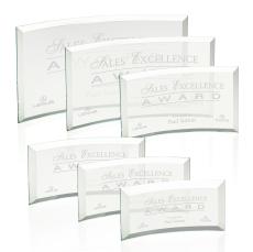 Bancroft Jade Crescent Glass Award - Glass Awards