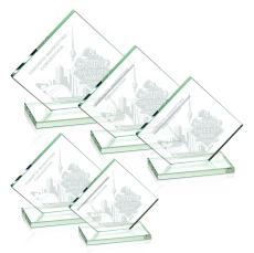 Wellington Jade Diamond Glass Award - Awards and Trophies