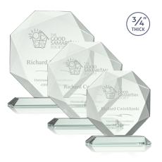 Bradford Jade Polygon Glass Award - Awards and Trophies