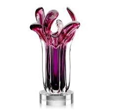 Moreau Clear on Base Unique Glass Award - Awards and Trophies