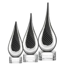 Constanza Clear Tear Drop Glass Award - Crystal Awards