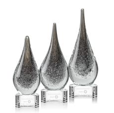 Equinox Clear on Paragon Base Tear Drop Glass Award - Awards and Trophies
