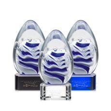 Astral Tear Drop on Paragon Base Glass Award - Glass Awards