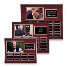 Photo (Horiz) P/Plaque - Rosewood/Gold - Plaque Awards