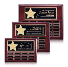 Hollister (Horiz) Perpetual - Rosewood/Gold - Perpetual Plaques