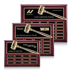 Gavel Perpetual - Rosewood  - Plaque Awards
