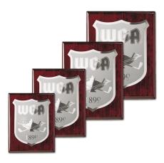 Etch/Frosted Plaq - Rosewood/Silver - Plaque Awards