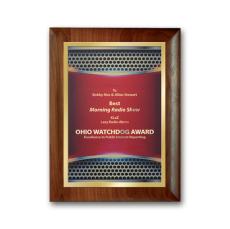 SpectraPrint Plaque - Rolled Edge Gold - Plaque Awards