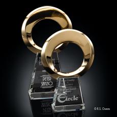 Boundless Gold on Optical Circle Metal Award - Metal Awards