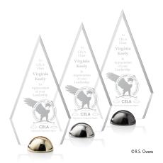 Apex Hemisphere Diamond Acrylic Award - Unique Awards