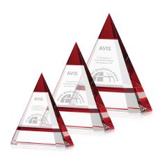 Albright Red Pyramid Crystal Award - Awards and Trophies