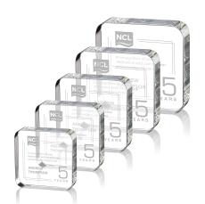Flamborough Square / Cube Crystal Award - Awards and Trophies