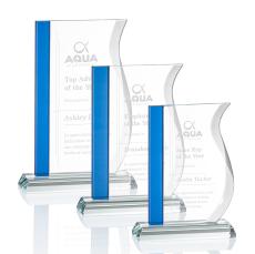 Burbank Blue Unique Crystal Award - Awards and Trophies