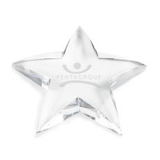 Savoy Star Paperweight - Desktop Awards