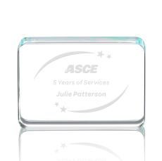 Calverley Rectangle Crystal Award - Desktop Awards