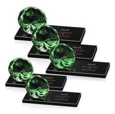 Gemstone Emerald on Black Crystal Award - Diamond Awards