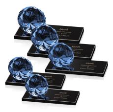 Gemstone Sapphire on Black Crystal Award - Awards and Trophies