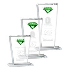 Regina Gemstone Emerald Crystal Award - Awards and Trophies