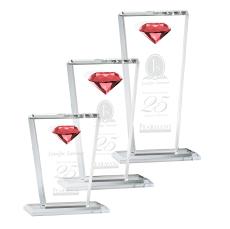 Regina Gemstone Ruby Crystal Award - Awards and Trophies