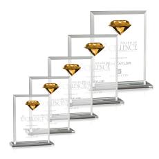 Sanford Gemstone Amber Crystal Award - Awards and Trophies