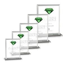 Sanford Gemstone Emerald Crystal Award - Awards and Trophies