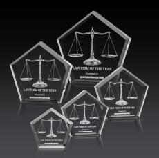 Genosee 3D Polygon Crystal Award - Desktop Awards